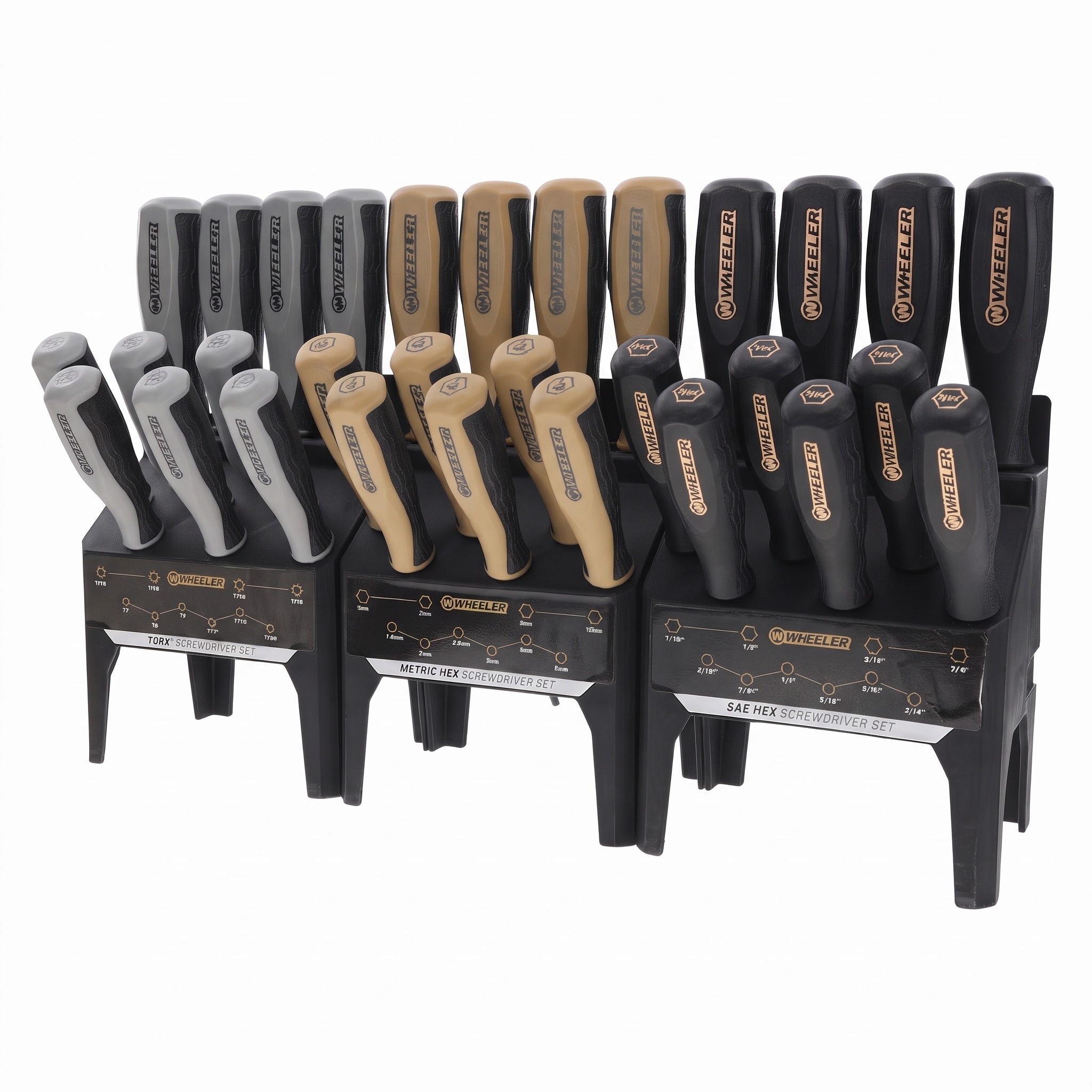 Gemini_Generated_Image_9mm1439mm1439mm1 Wheeler 30-Piece Benchtop Screwdriver Set – SAE Hex, Metric Hex & Torx Gunsmithing Tools - Image 1