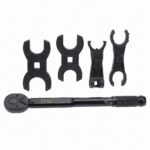 Wheeler XL F.A.T. Wrench with Complete AR-15 Crowfoot Set – 10–150 ft-lb Torque Tool Kit