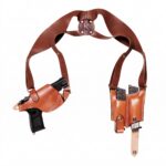 Triple K 3-Piece Shoulder Holster Set – 1911 Leather Ambidextrous Carry System