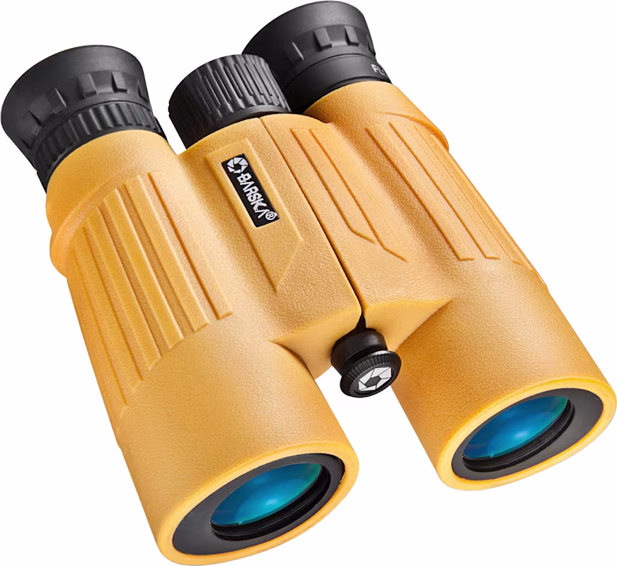 yellow_101350765_main Barska Floatmaster 10x30 Floating Waterproof Binoculars – Yellow Marine Optics - Image 1