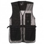 Browning Trapper Creek Mesh Shooting Vest – Gray/Black – M