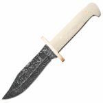 Bear & Son Cutlery Mini Heritage Damascus Baby Bowie Knife