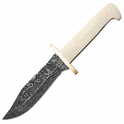 Bear & Son Cutlery Mini Heritage Damascus Baby Bowie Knife