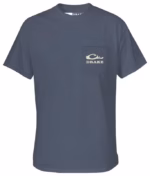 Drake Waterfowl Mallard Circle Short-Sleeve Pocket T-Shirt – Flint Stone – L - Image 2