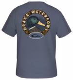 Drake Waterfowl Mallard Circle Short-Sleeve Pocket T-Shirt – Flint Stone – L - Image 3