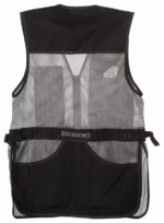 Browning Trapper Creek Mesh Shooting Vest – Gray/Black – M - Image 2