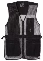 Browning Trapper Creek Mesh Shooting Vest – Gray/Black – M - Image 3