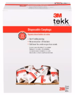 3M Tekk QuietGuard Disposable Foam Earplugs Short Description - Image 2